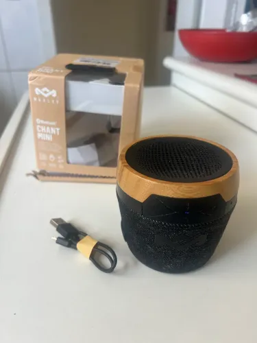 Caixa de Som Bluetooth House of Marley Chant Mini - Original com Caixa e Cabo