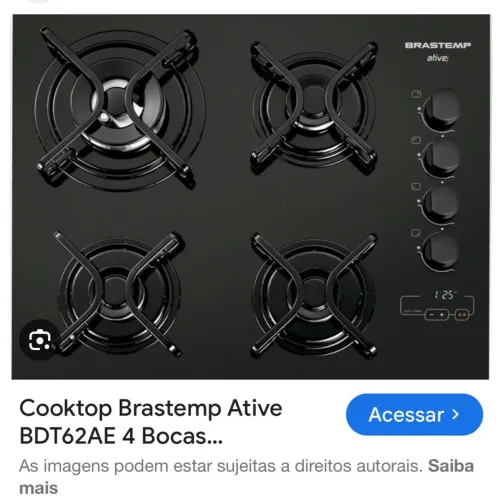 Cooktop NOVO na Caixa