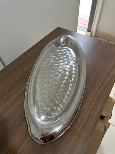 Travessa inox.