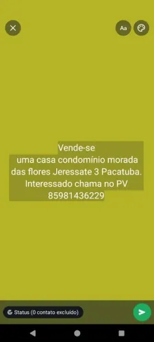 Venda somente avista