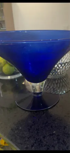 Fruteira azul vintage