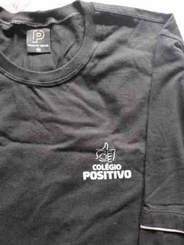 Camiseta uniforme Positivo - manga longa, tamanh GG