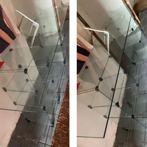 Balcão de 10mm base de 5mm. Tamanho 1,85 cm de comprimento com 55 cm de largura