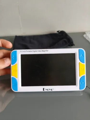 Lupa Eletrônica Portátil Tela LCD 5,0" HD Colorida - Ideal para quem tem baixa visão 