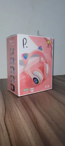 Headset preto gatinho