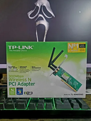 Placa wifi pci tplink com 2 antenas 300 mbps