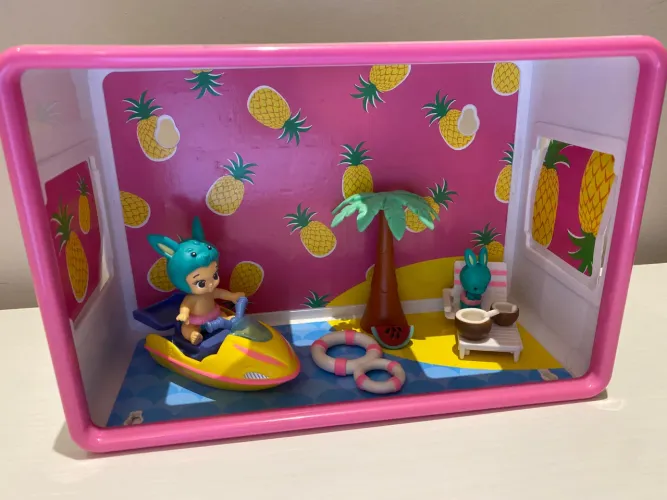 Mini brinquedos, bebê e pet:Twozies Festa na Praia