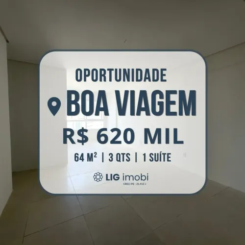 Oportunidade para Venda em Boa Viagem! | 64m² | 3 Quartos (1 Suíte) | Localização Estratég