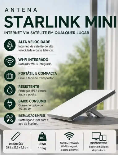 ANTENA STARLINK MINI LACRADA