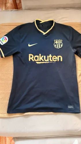 Camisa Barcelona Preta e Dourada Original Nike