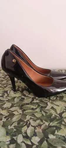 Scarpin Vizzano Preto Salto Fino