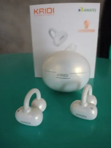 fone bluetooth kaidi KD-743 (tipo clipe de orelha/condução óssea) - entrega no bairro