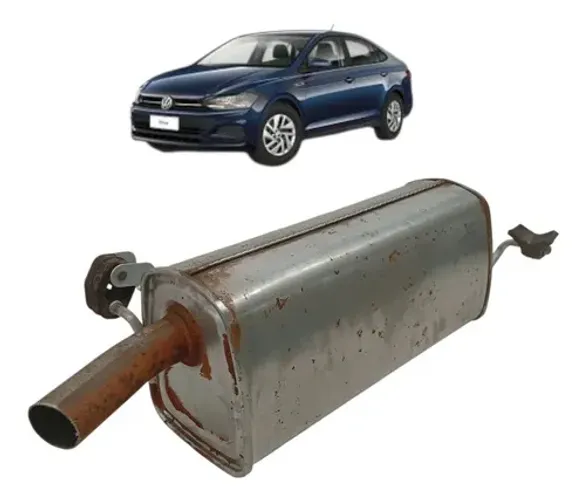 Escapamento Silencioso Volkswagen Polo Virtus  2019 2020