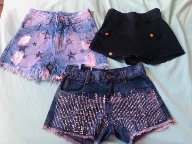 Lote shorts infantis 6 anos