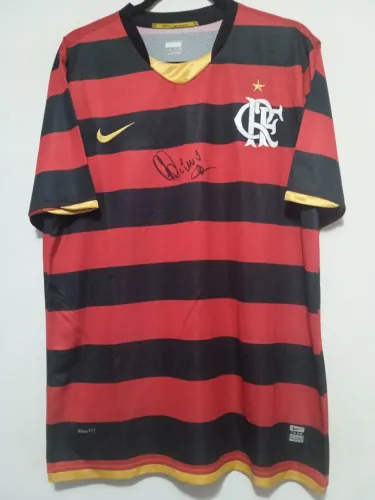 Camisa Flamengo Hexa 2009 #10 Adriano Autografada