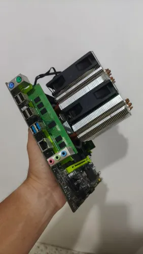 Kit Completo, Placa mãe, Processador, memórias, CPU Cooler