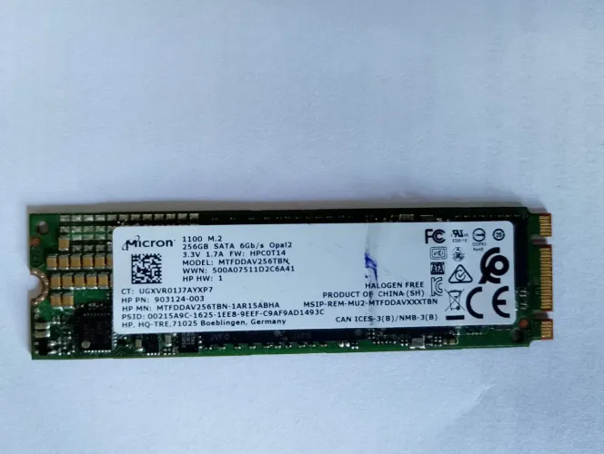 Ssd 256GB Sata 6Gb/s <br>Ssd Micron 1300 M.2 2280 Mtfddav512tdl 512gb Sata 6gb/s