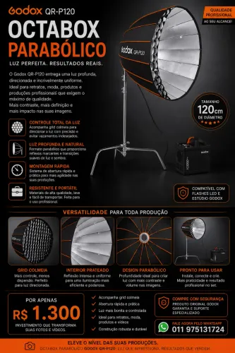 Octabox Parabólico Godox QR-P120
