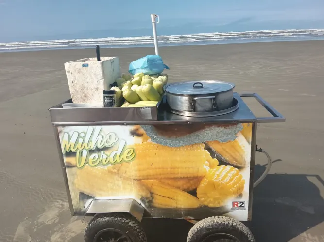 Carrinho de milho praía