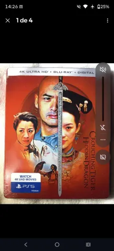 Blu ray 4k Tigre e o dragão Steelbook lacrado