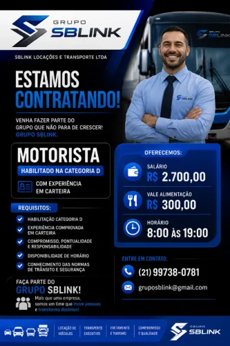 Contrato motorista categoria D
