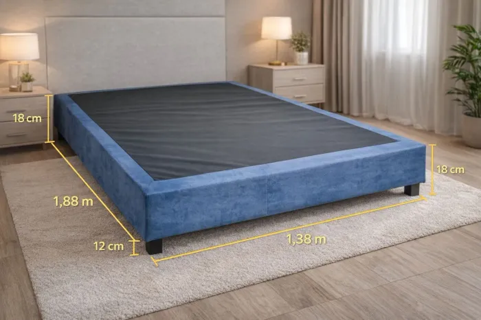 Base Cama Box Casal - Elegância Base cama box casal em excelente nova