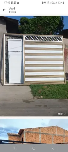 Portão de alumínio e ferro 