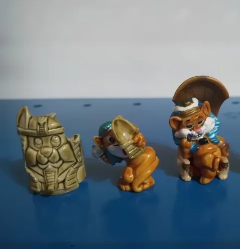 Coleção Kinder ovo miaugpcios gatos egpcios figura miniatura lote