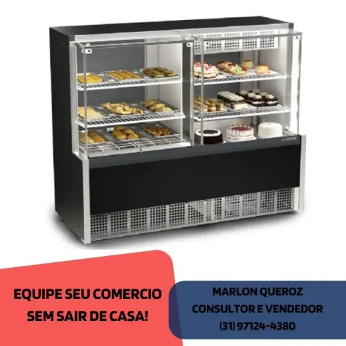 Balcão Refrigerado Barra Estufa 1,40M Gelopar 127V