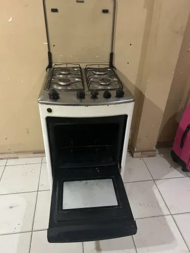 Fogão funcionando