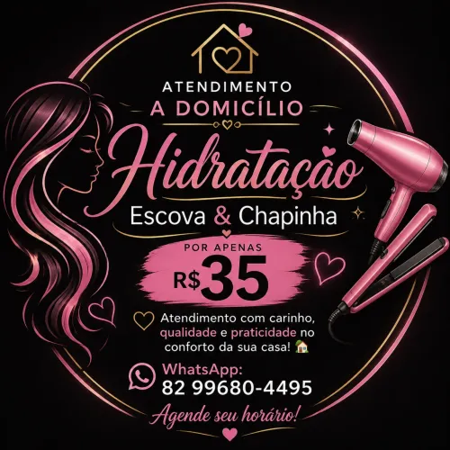 Faço hidratação + escova + chapinha por apenas R$35 ?