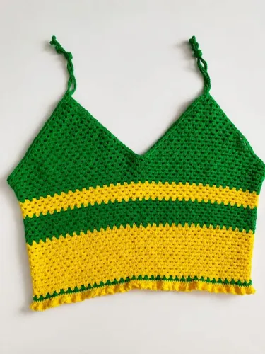 Cropped em crochê