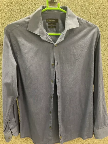Camisa social azul Aramis 