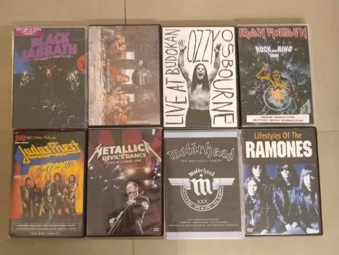 DVDs bandas rock/metal diversos