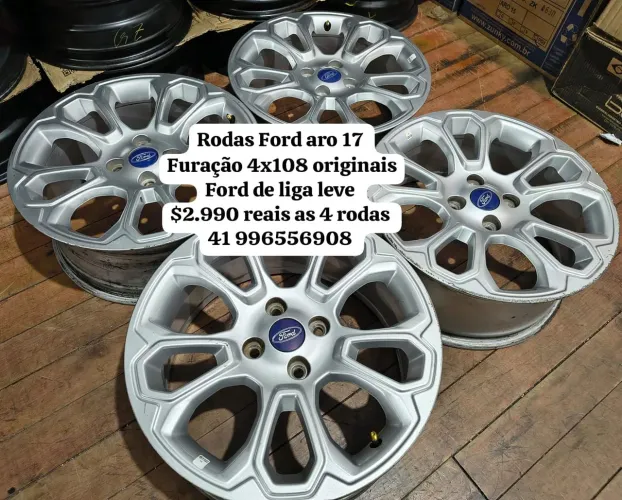 Rodas aro 17 originais Ford furação 4x108 Ford Ka Escort fiesta New fiesta Ecosport fucos
