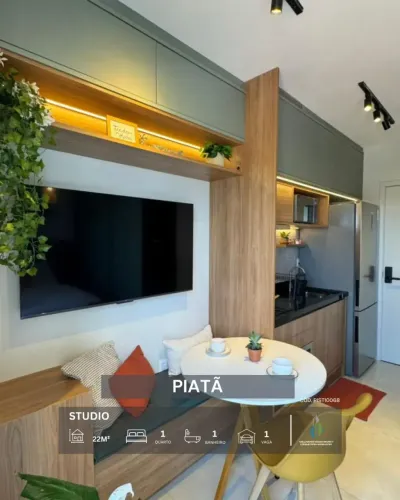 STUDIO NASCENTE VISTA MAR 22m² VARANDA INFRA VENDE PIATÃ