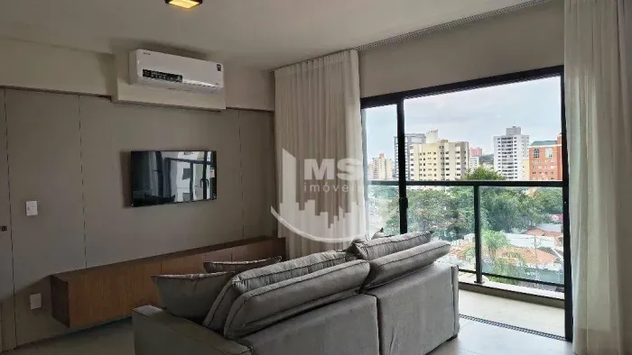 Apartamento com 1 dormitório para alugar, 50 m² por R$ 4.990/mês - Cambuí - Campinas/SP