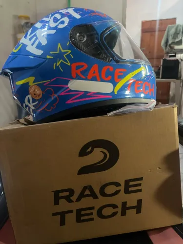Capacete race tech azul