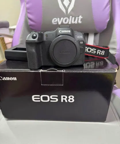 Corpo cânon R8 aceito equipamento como parte de pagamento