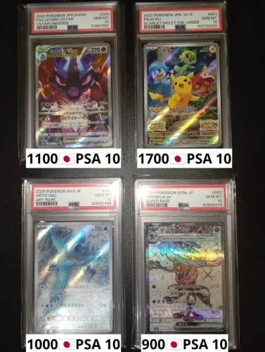 Cartas Pokémon Originais Graduadas PSA Nota 10