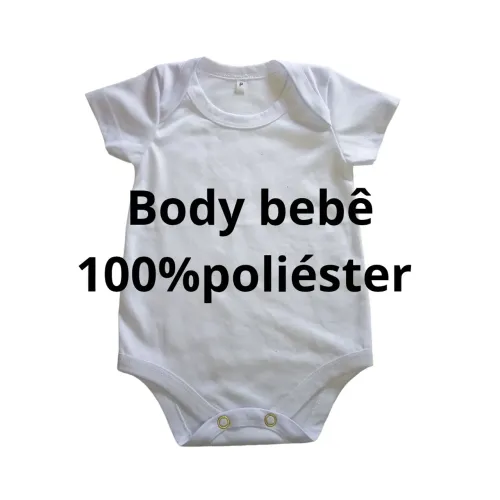  Body bebê pra sublimação. 100%poliéster. 