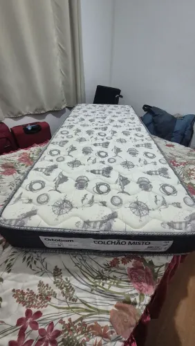 COLCHÃO SOLTEIRO NOVO D33 MISTO