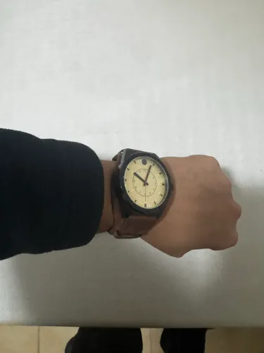 Relógio pulseira de couro 