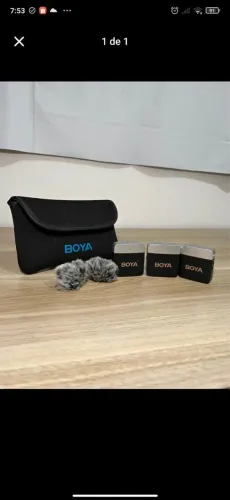 Microfone de lapela Boya (receptor P2) 