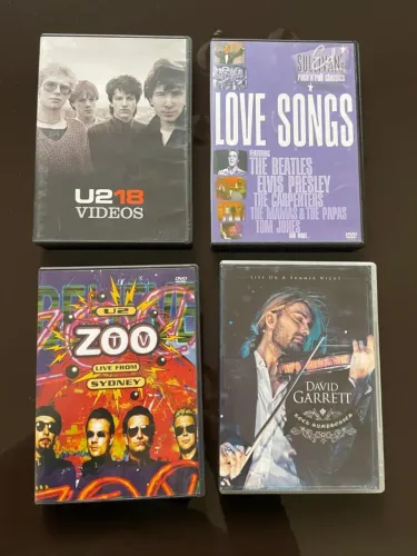 Lote DVDs musicais internacionais - concertos e coletâneas