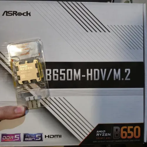 Placa mãe ASROCK B650M-HDV + R7 7700 AM5