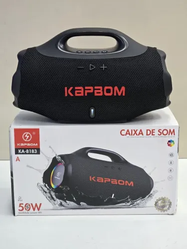 Caixa de som potente bombox4 mini com bluetooth rádio pendreve recarregável