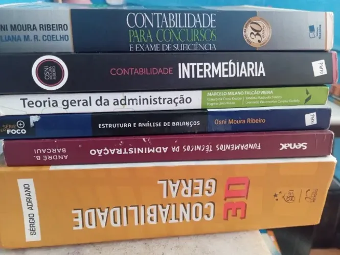Livros combo 6 livros Contabilidade e afins.