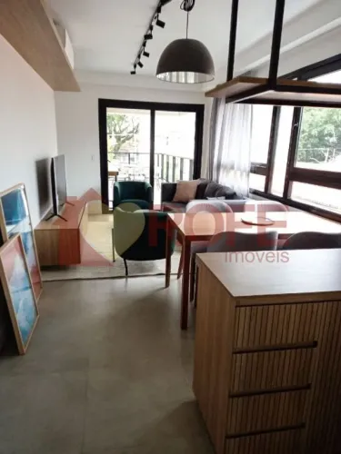 Apartamento Garden mobiliado para locação em Pinheiros | 85 m² | 1 suíte | 1 vaga