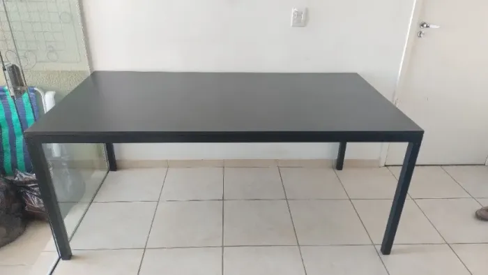 Mesa de jantar Preta 1,80 m x 0,95 m